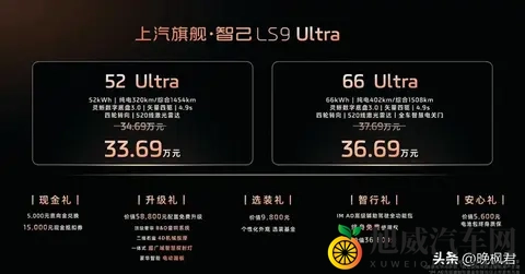 智己LS9预售价3369万起，瞄准问界M9，续航标称超1500公里-2