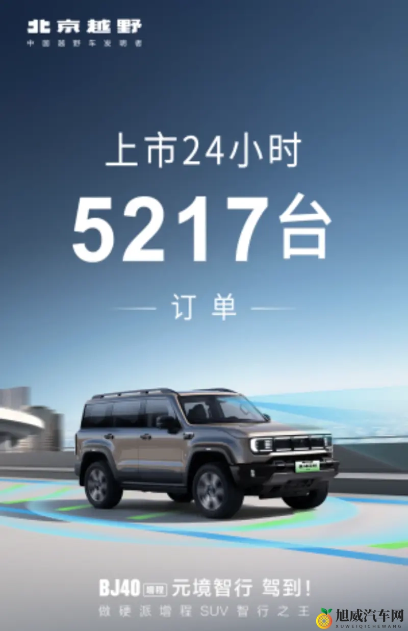 BJ40增程元境智行上市即热销！24小时订单达5217台-1