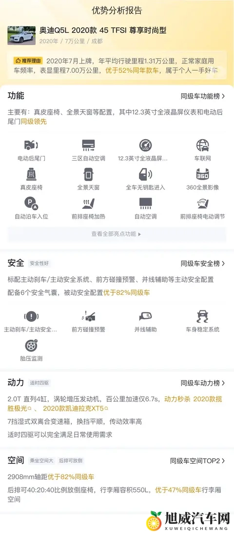 20款奥迪Q5L，7万公里一手车，落地近40万现在不到20万？-3