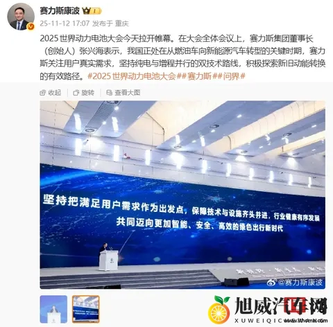 赛力斯张兴海：坚持纯电与增程并行的双技术路线-1