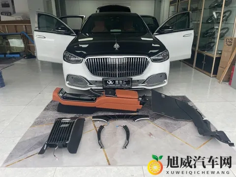 迈巴赫S480新车落地升级行政四座马鞍，享受高配车型一样的效果-2