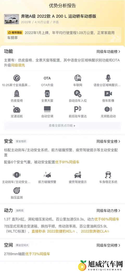 白色小钢炮，家用代步优选——二手奔驰A200L-1