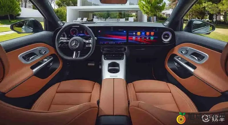 新奔驰GLB内饰曝光，星空顶+三联屏，酷炫升级-1