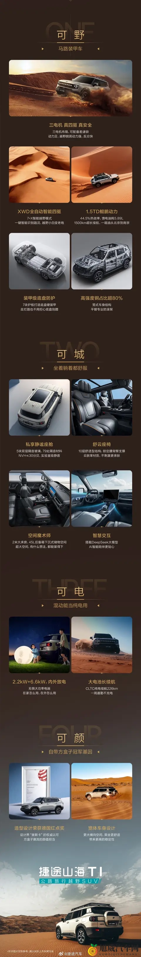 捷途山海T1四驱版上市：15T+三电机，超级置换抢购价1499万元起-1