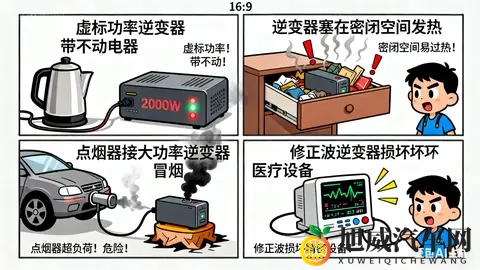 车载逆变器别乱买！电工：这2个参数千万别选错！退休自驾游必备-3