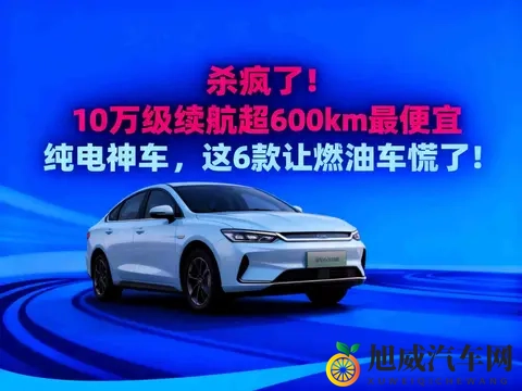 杀疯了！10万级续航超600km最便宜纯电神车，这6款让燃油车慌了！-2