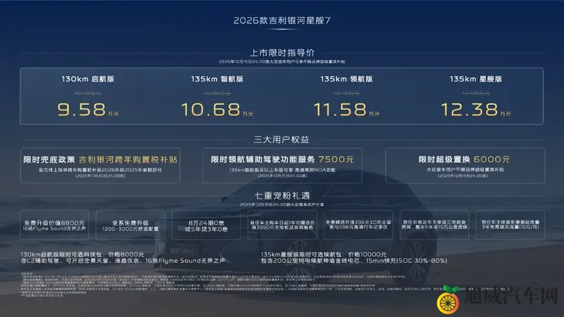 958万元起,2026款银河星舰7 EM-i上市-1