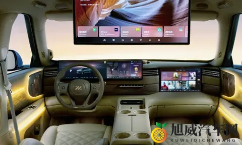 大6座SUV,智己LS9内饰官图发布,2+2+2布局,配冰箱+彩电+大沙发-3