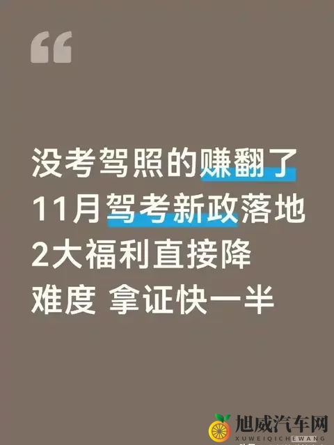 11月驾考新政落地：没考驾照的真省不少事儿-1