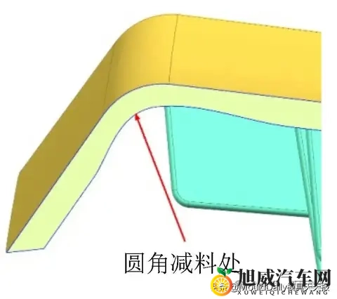 汽车门板麻纤维装饰条一步成型方案-1