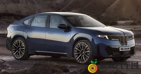 宝马第二款纯电轿跑 SUV：iX4 渲染图首曝，溜背造型、运动风格-3