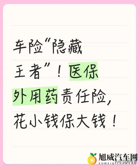 车险“隐藏王者”！医保外用药责任险，花小钱保大钱！-1