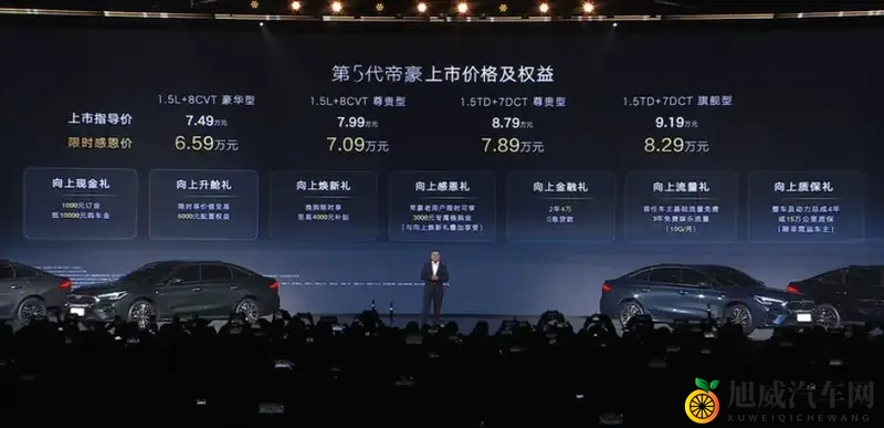 提供两种动力单元：第5代帝豪限时659万起售-1