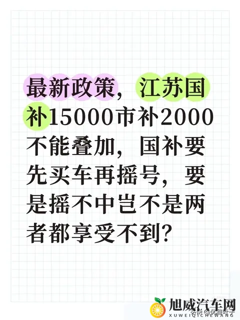 江苏购车补贴:先买再摇不亏,稳拿福利有技巧-1