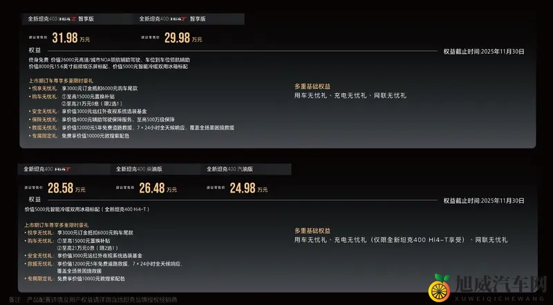 全新坦克400正式上市 2498万元起-1