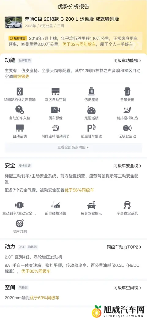 1388万，圆你奔驰梦！18款C200L，一手车况等你来-2