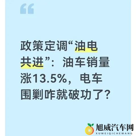 政策定调“油电共进”：油车销量涨135%，电车围剿咋就破功了？-1