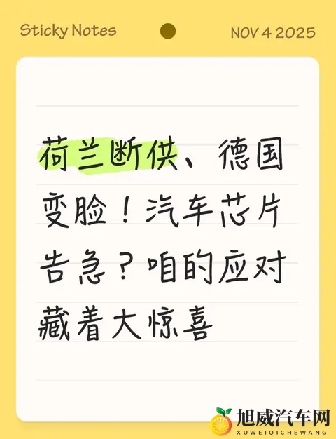 荷兰断供、德国变脸！汽车芯片告急？咱的应对藏着大惊喜-1