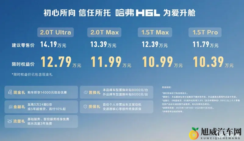 国民家用中型SUV，哈弗H6L上市，限时1039万元起-1