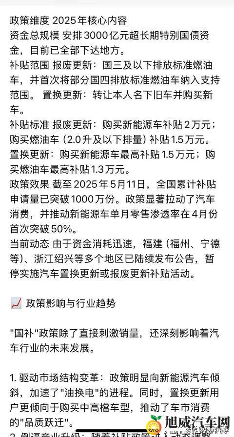 DeepSeek深度分析:针对2025年汽车国补政策以及实施情况-1