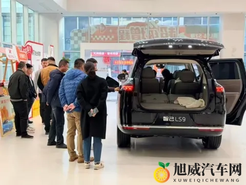 上汽旗舰智己LS9到店，销售直言光是维持秩序就已拼尽全力-3