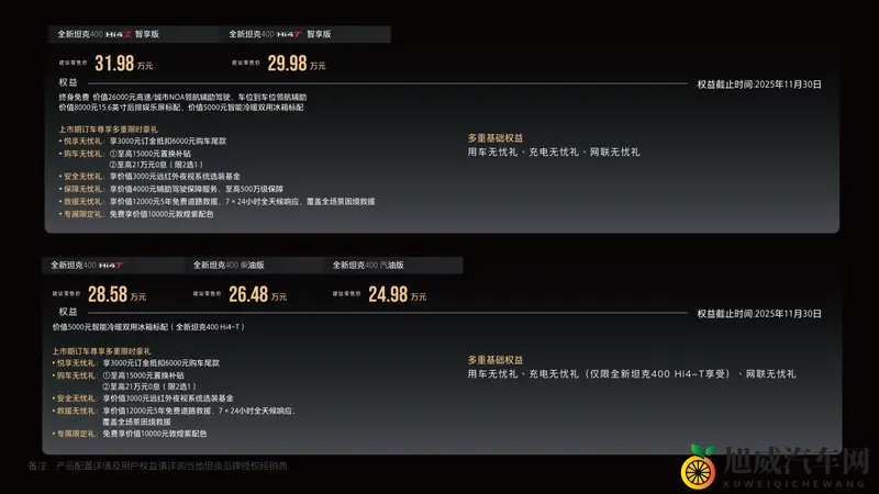 全新坦克400上市2498万元起-1