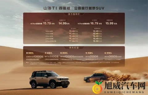 降低四驱入手门槛，新款捷途山海T1上市，指导价1579万起-1