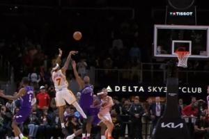 球星风范!亚历山大·沃克翻身后仰2分绝杀爵士