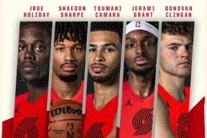 阿福缺阵！开拓者首发：霍勒迪、夏普、卡马拉、格兰特、克林根