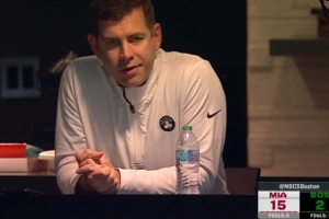 降税大功臣！凯尔特人总裁史蒂文斯现场督战凯尔特人VS热火！