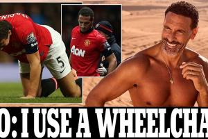 长期背伤困扰！费迪南德：我连吃了六年药，现在有时需要坐轮椅